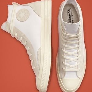 Size 7 1/2 MENS white converse high tops